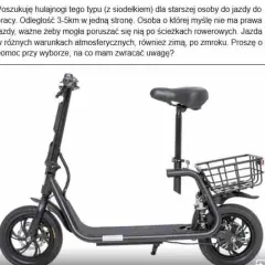 Hulajnoga elektryczna z siodełkiem – Jakie modele warto rozważyć?